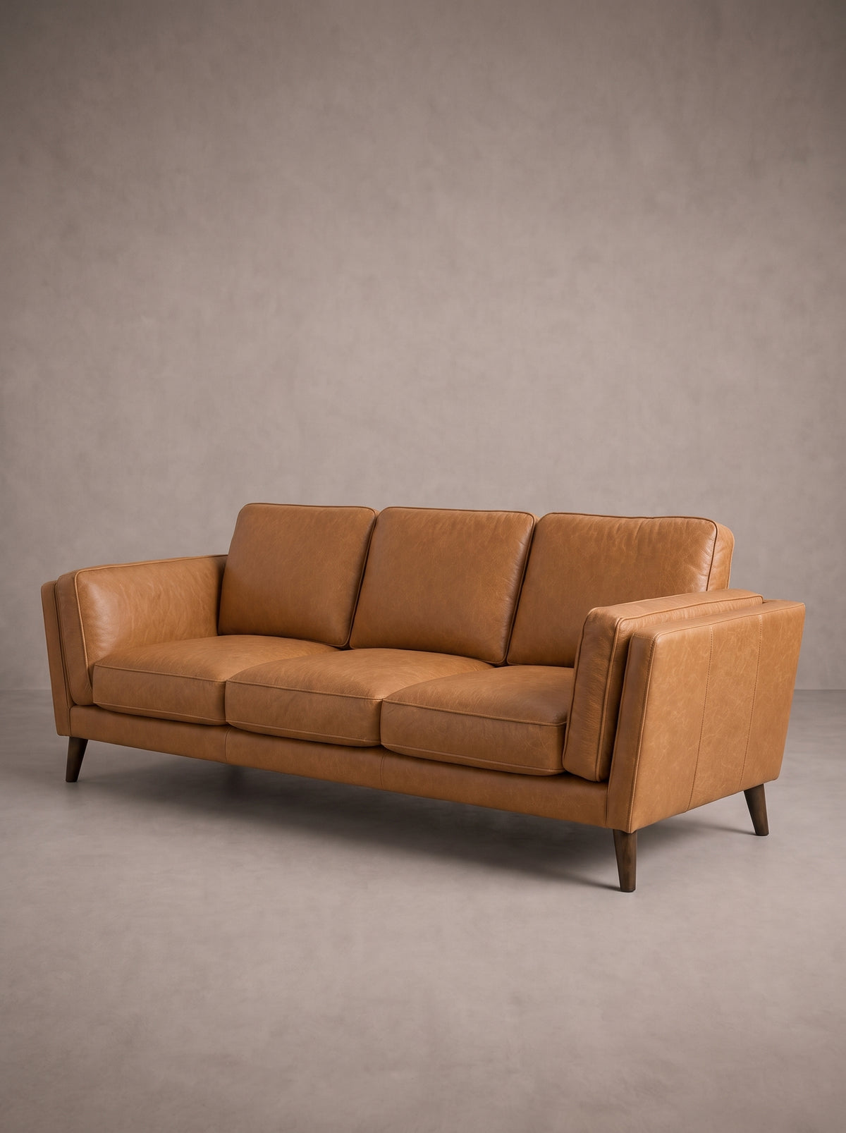 Monroe Sofa - Tan Leather
