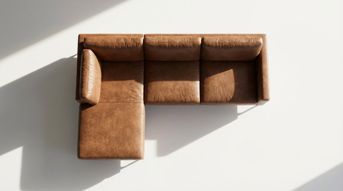 Fae Chaise Faux Leather Lounge