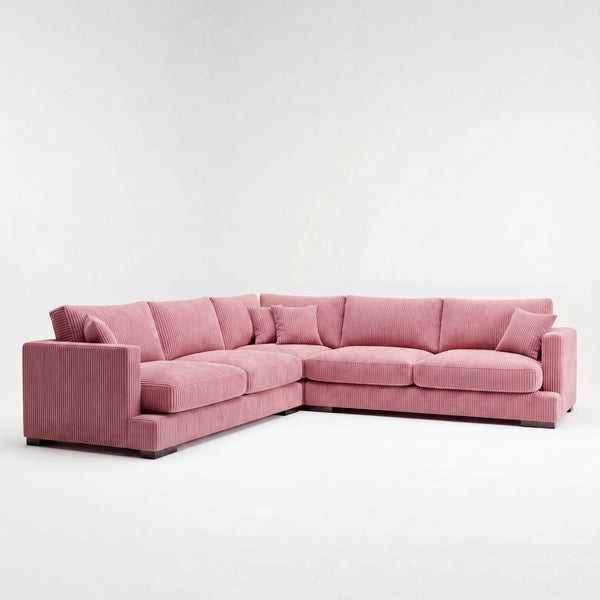 Cloud Corner Lounge Rose Pink Corduroy