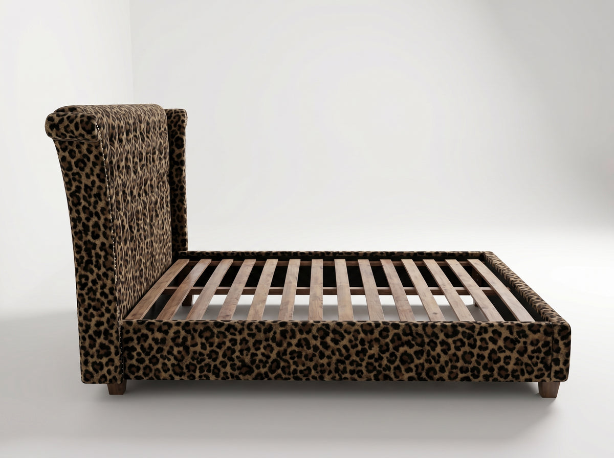 Escala Bedframe - Leopard Print
