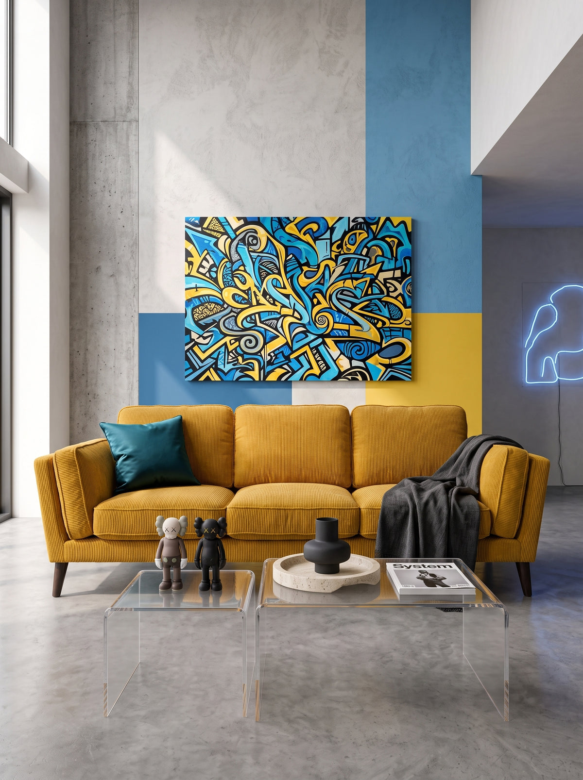 Monroe Sofa - Mustard Corduroy — Lifestyle