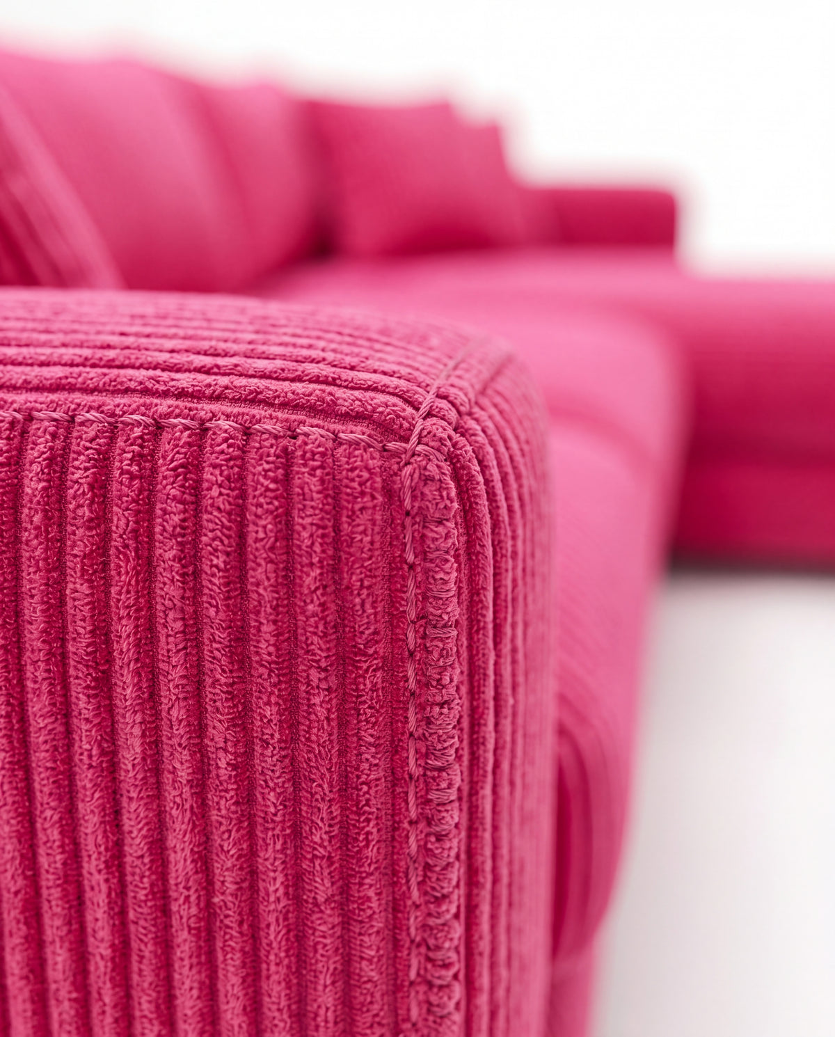 Cloud Chaise Lounge Candy Pink Corduroy