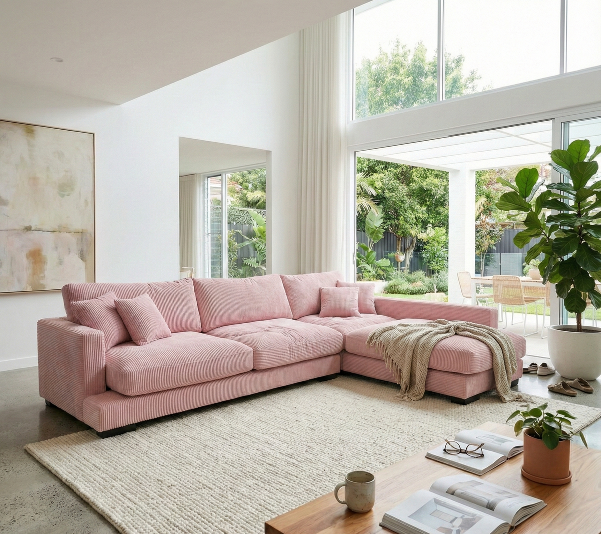 Baby Pink Cloud Chaise Lounge