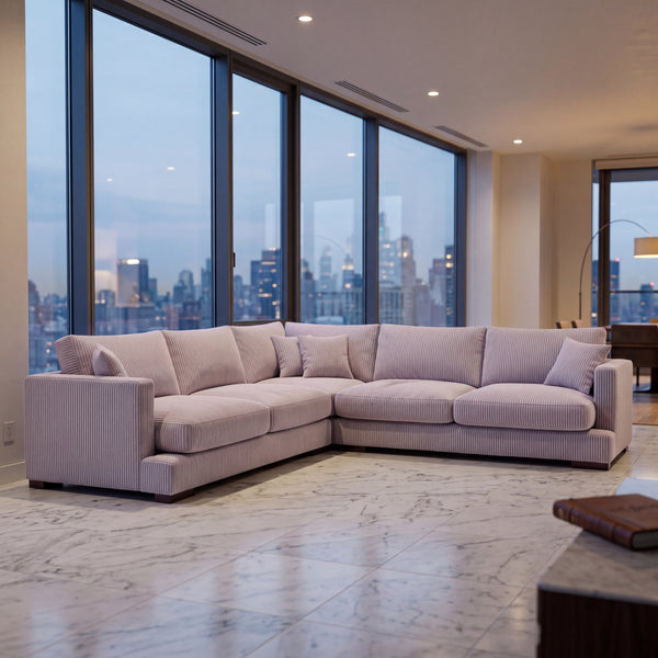Cloud Corner Lounge Lilac Corduroy