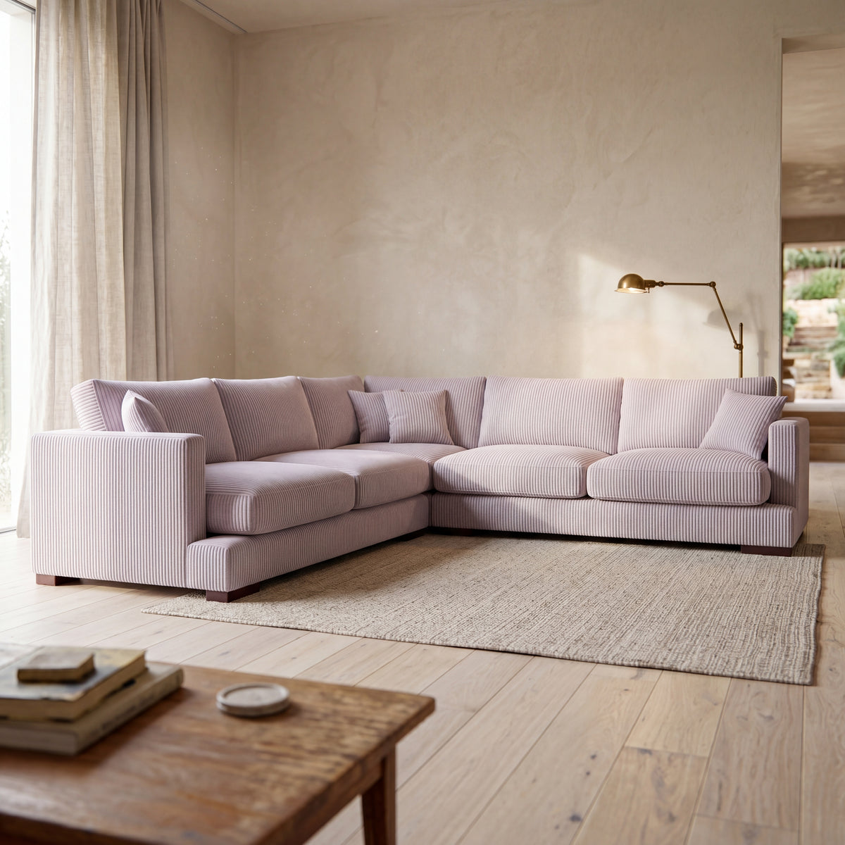 Cloud Corner Lounge Lilac Corduroy - Product Image 7
