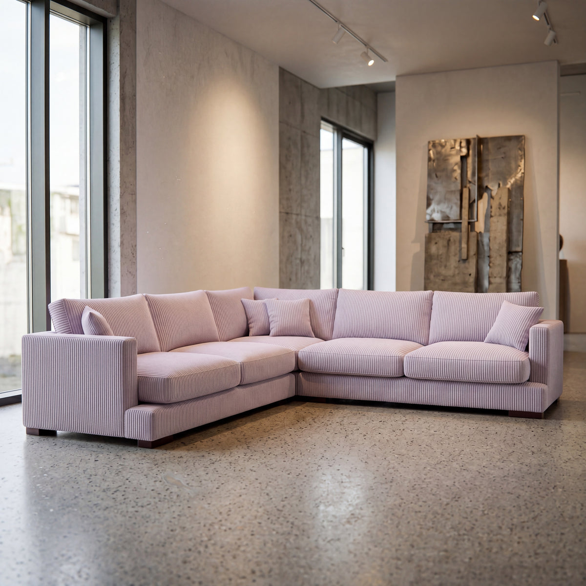 Cloud Corner Lounge Lilac Corduroy - Product Image 3