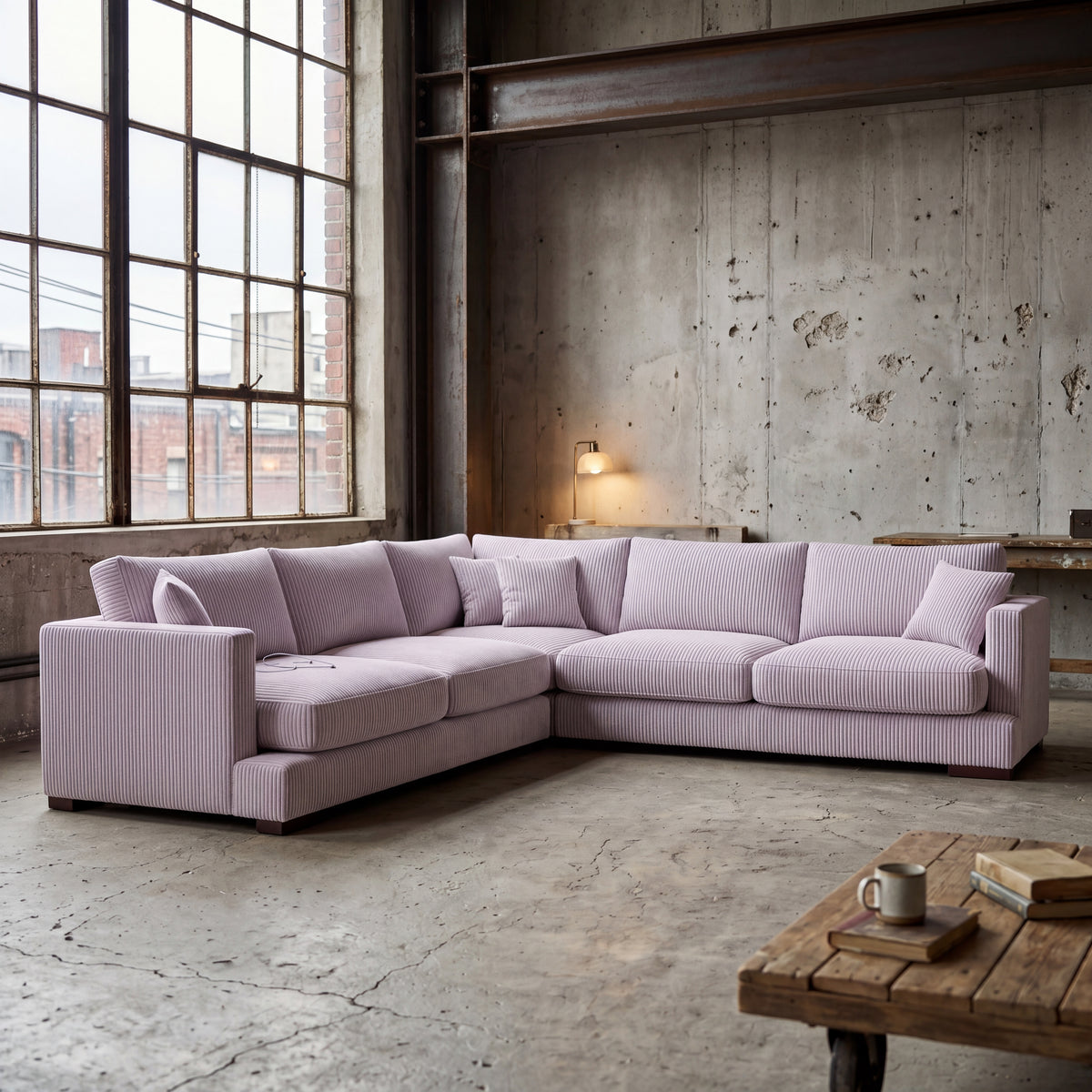 Cloud Corner Lounge Lilac Corduroy - Product Image 4