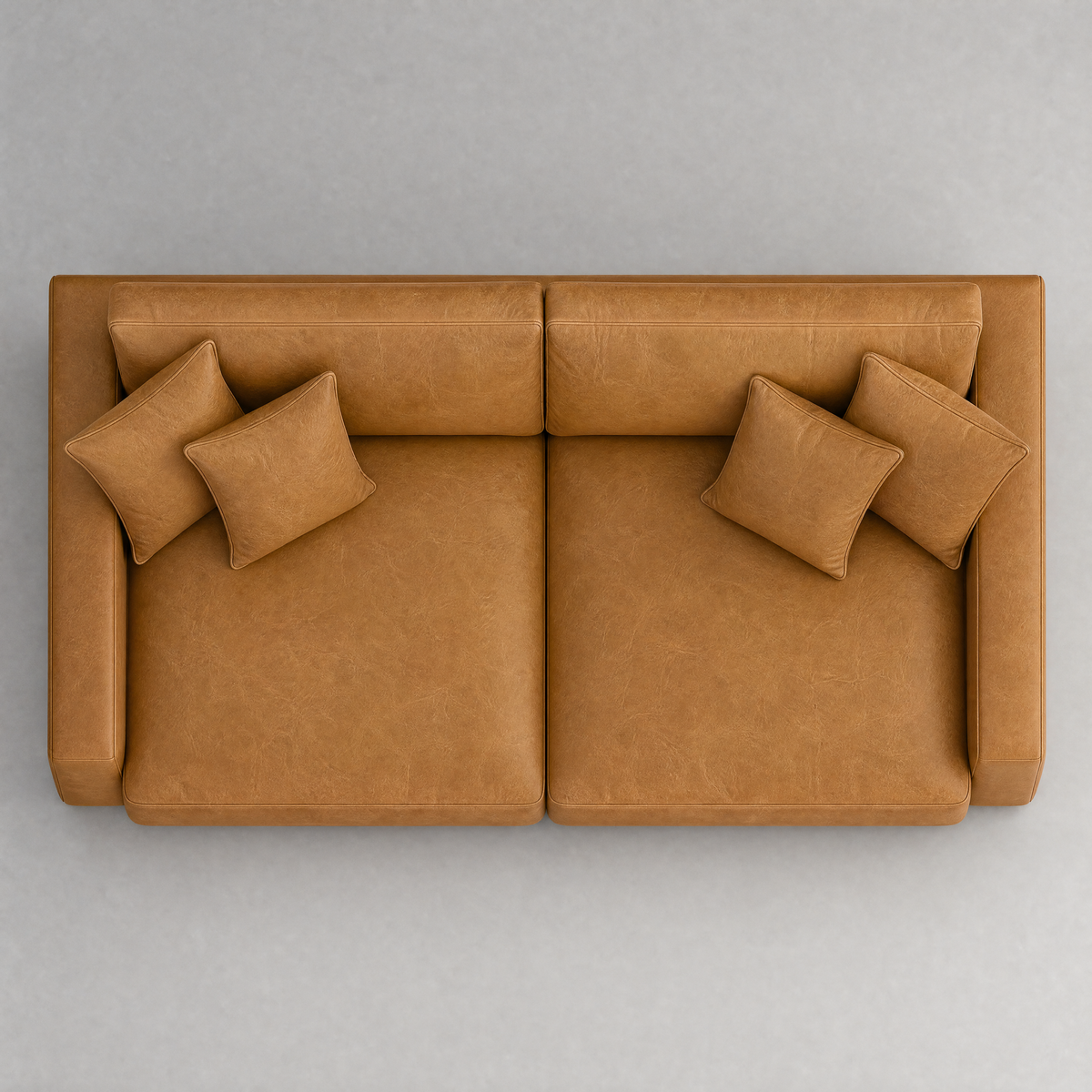 Cloud Sofa Tan Leather