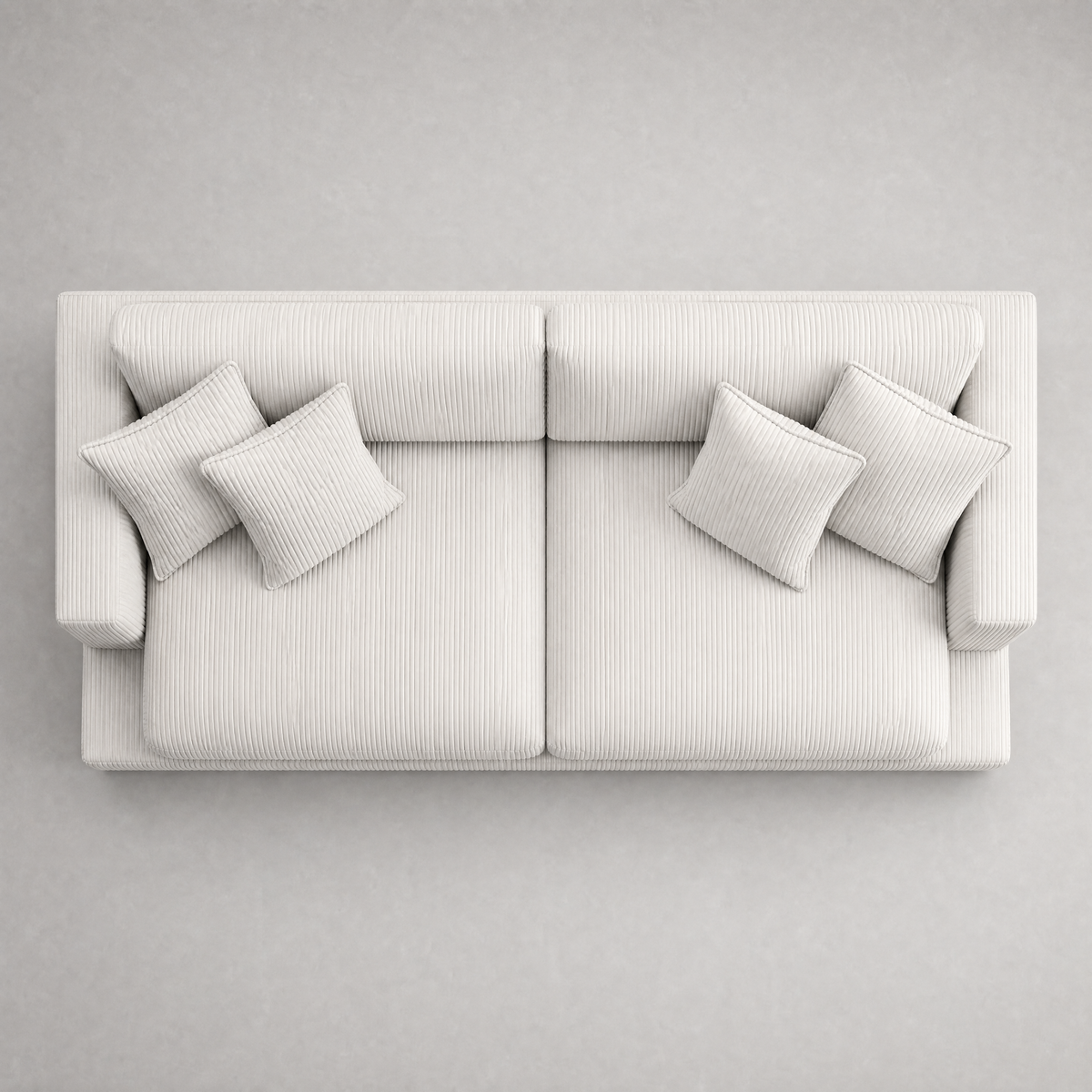 Cloud Sofa White Corduroy