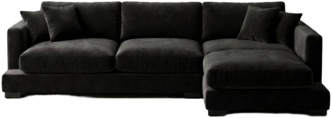 Bagira Black Cloud Chaise
